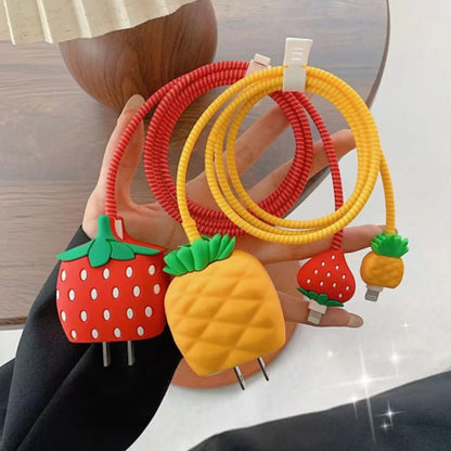Strawberry Pineapple Avocado 3D Charger IPhone