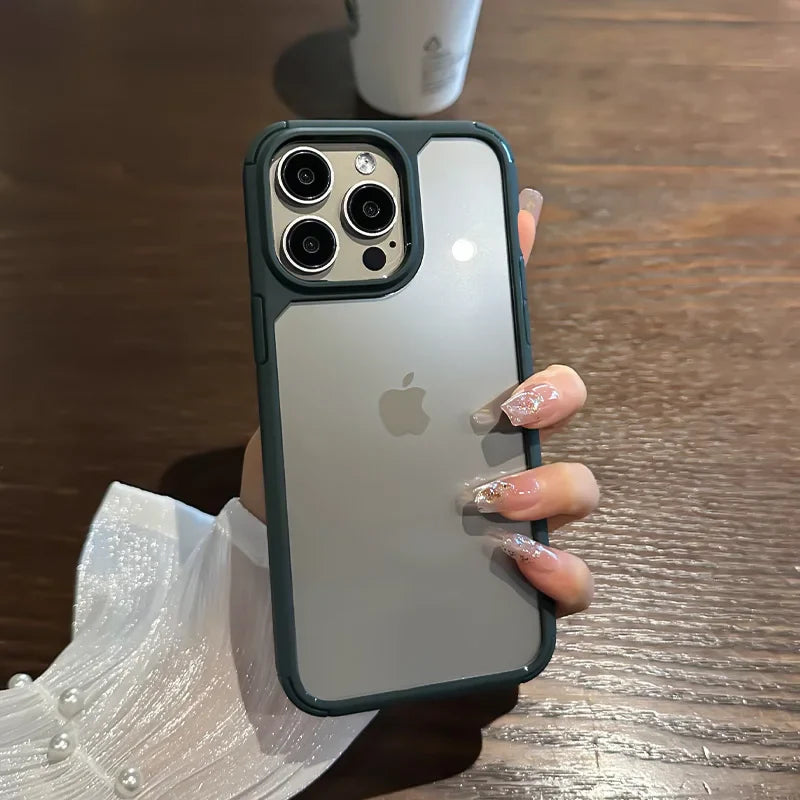 Transparent Shockproof Bumper Armor Phone Case