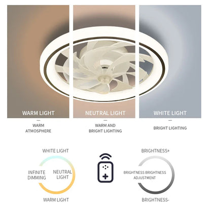 Smart Ceiling Fan Fans With Lights Remote Control Bedroom Decor