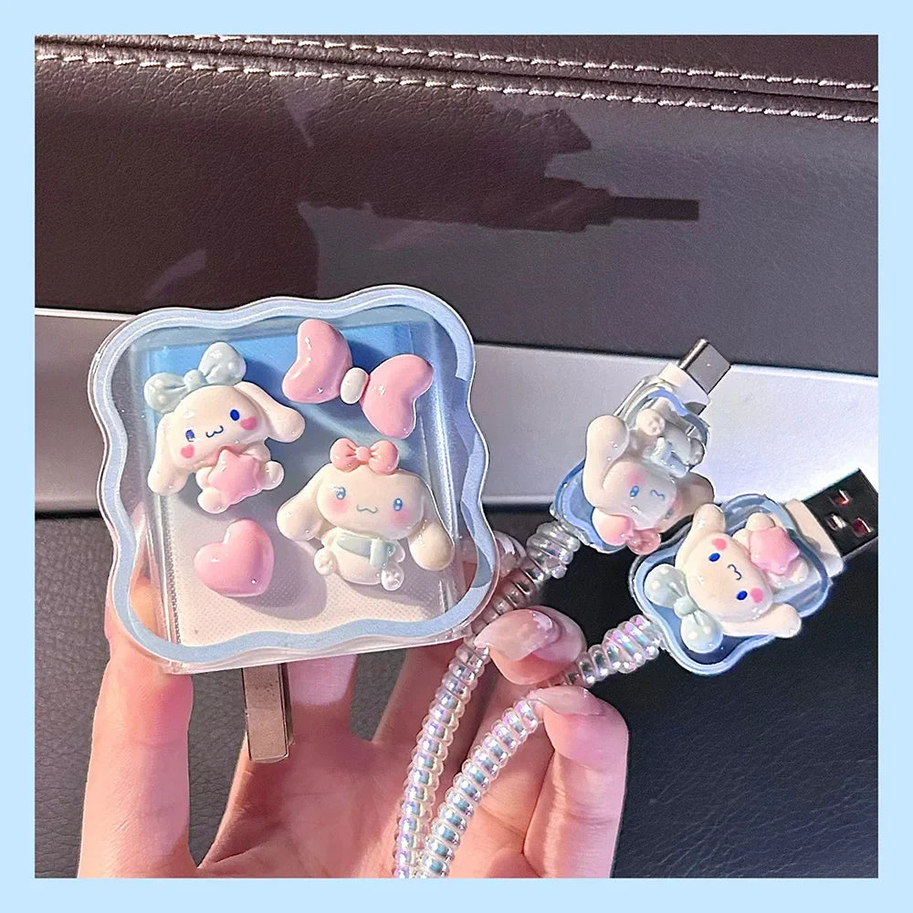 Cartoon Protective Soft TPU Charger Cable IPhone