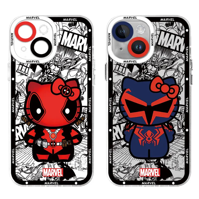 Transparent Soft Cover Spider Man Cartoon Cute Phone Case