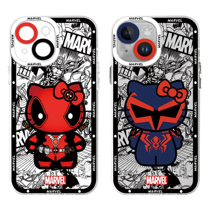 Transparent Soft Cover Spider Man Cartoon Cute Phone Case