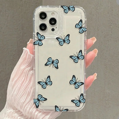 Cute Cartoon Butterfly Printed Phone Case