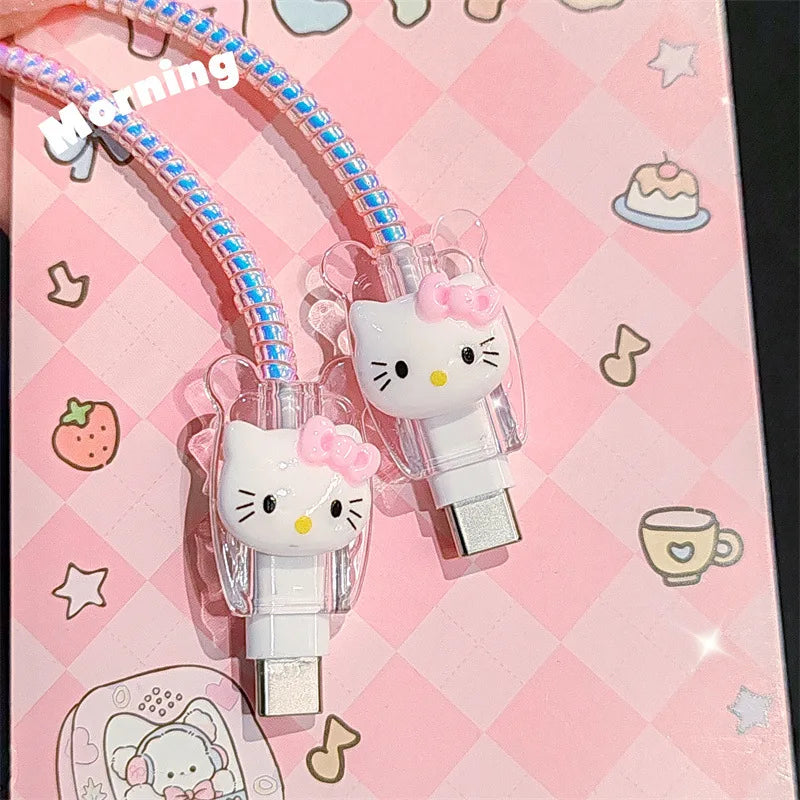 Hello Kitty Charger Data Cable IPhone