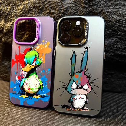 Rabbit Duck Matte Laser Phone Case