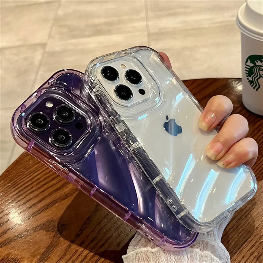 Thickened Transparent Bumper Phone Case