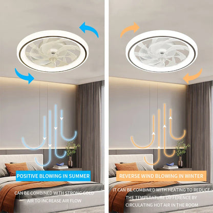 Smart Ceiling Fan Fans With Lights Remote Control Bedroom Decor
