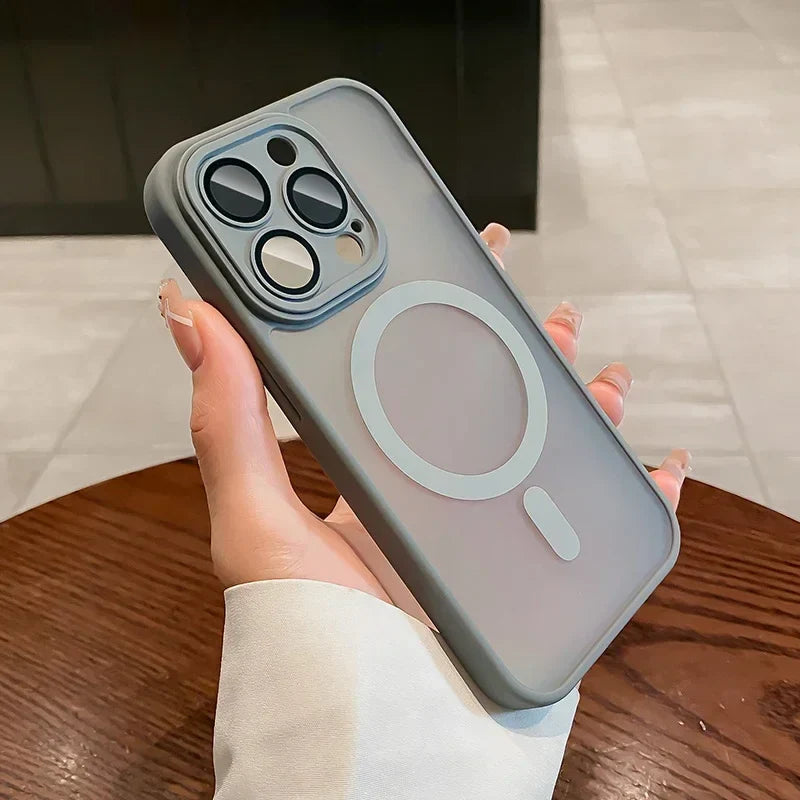 Transparent For Magsafe Magnetic Lens Protection Phone Case 16