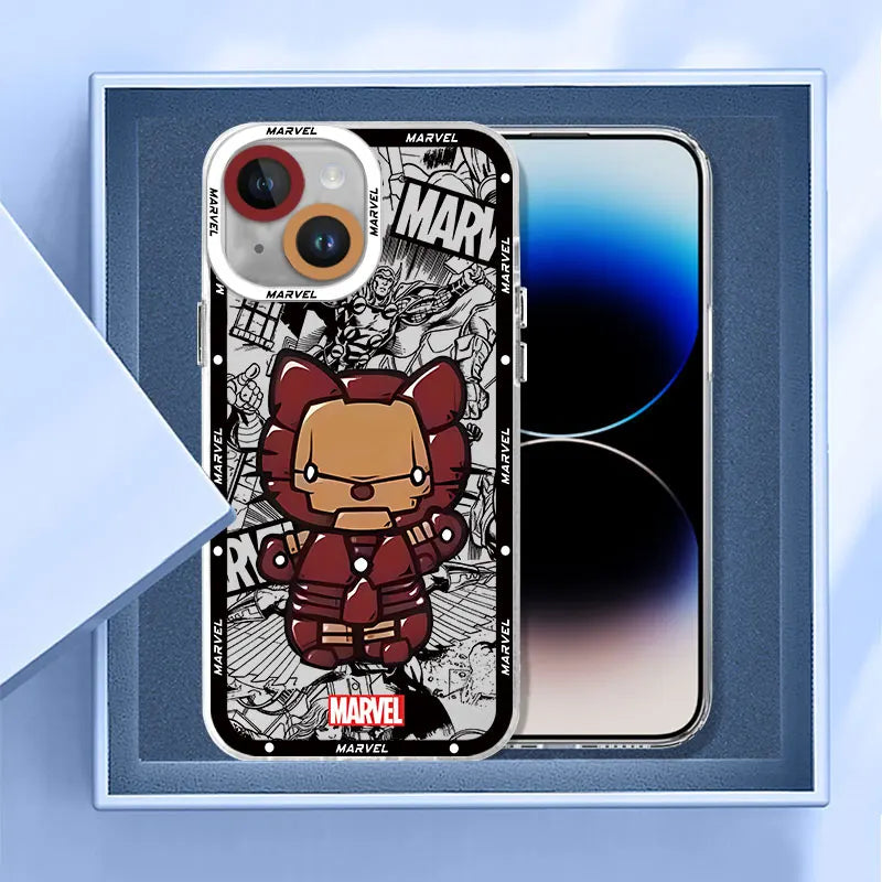 Transparent Soft Cover Spider Man Cartoon Cute Phone Case