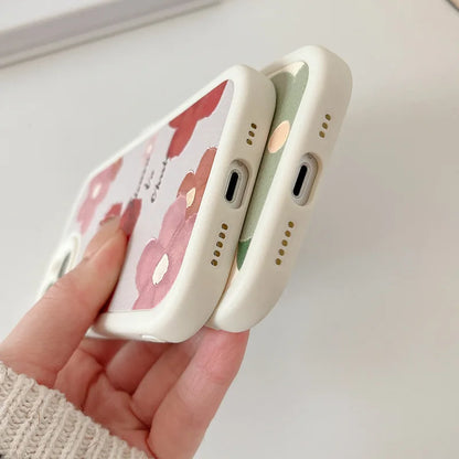 Soft Flowers 3D Leather Phone Case