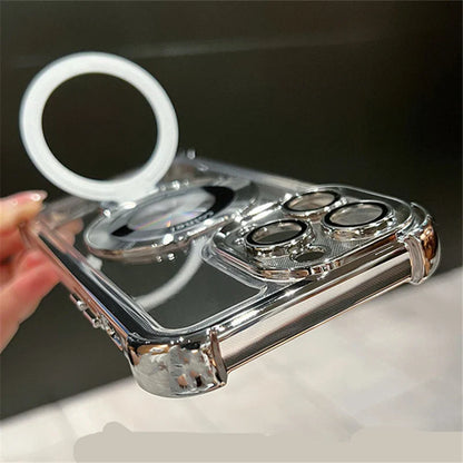 Magsafe Magnetic Plating Frame Stand Phone Case