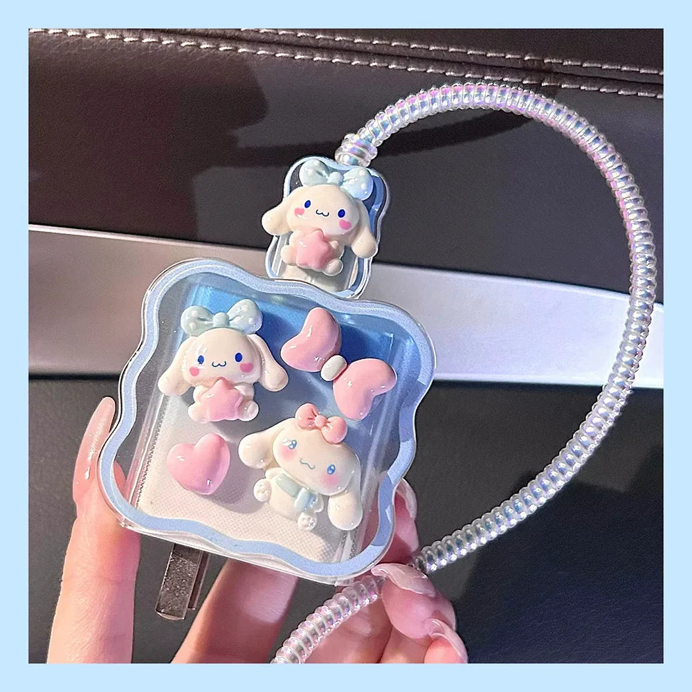 Cartoon Protective Soft TPU Charger Cable IPhone