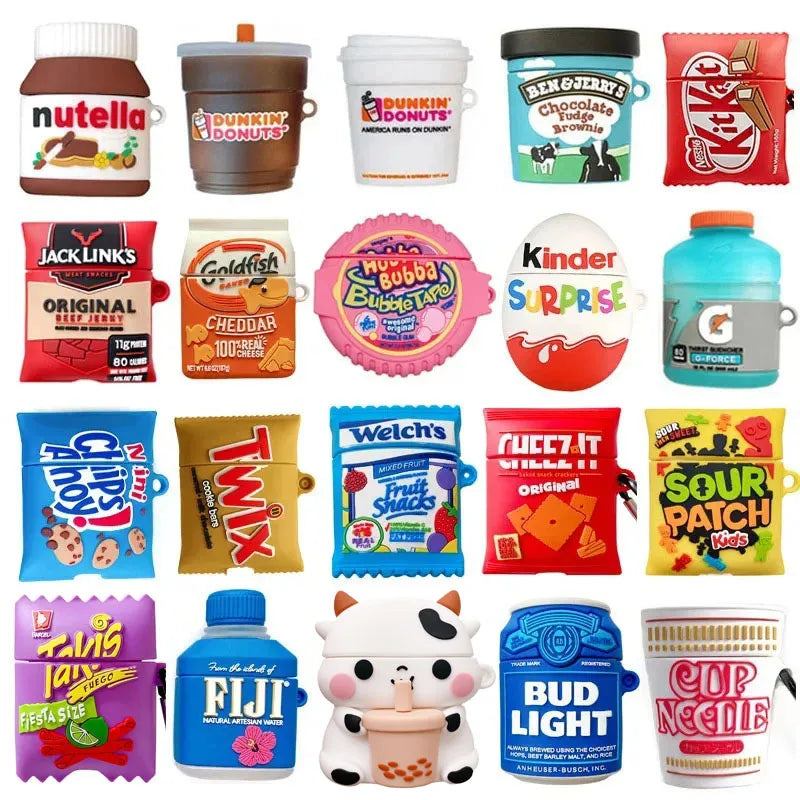 3D Snacks Sugar Drinks Creative Earphone Airpod Case
