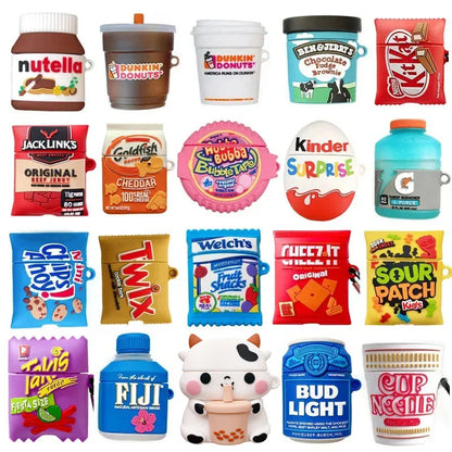 3D Snacks Sugar Drinks Creative Earphone Airpod Case