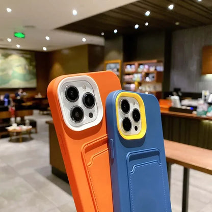 Soft Silicon Card Pouch Phone Case