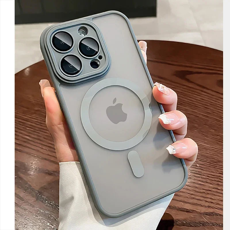 Transparent For Magsafe Magnetic Lens Protection Phone Case 16